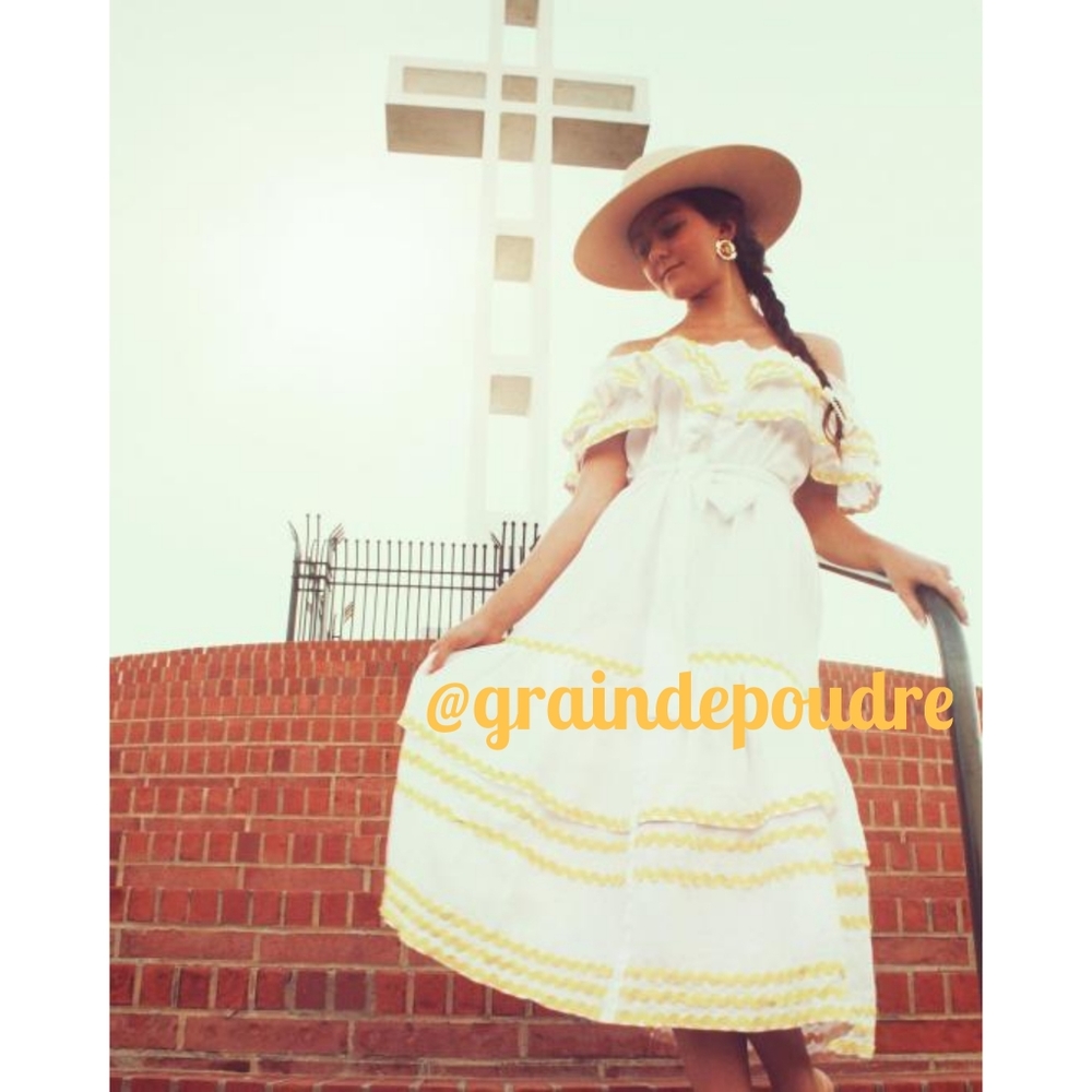 Target Lisa Fernandez Off Shoulder Ric Rac Dress - Picture 5 of 6